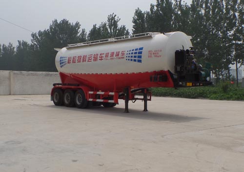 坤博10.7米30.3吨3轴中密度粉粒物料运输半挂车(LKB9400GFL)