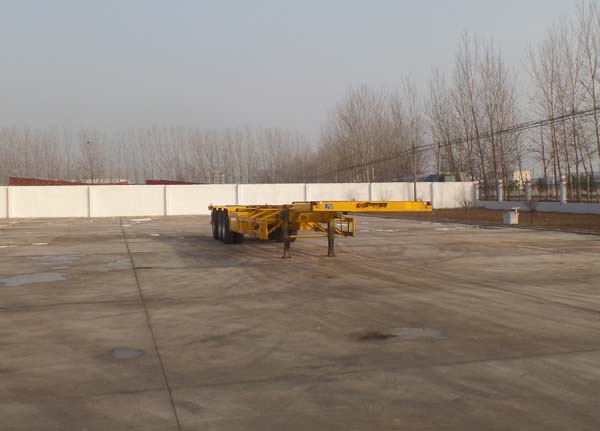 坤博15米34.2吨3轴集装箱运输半挂车(LKB9400TJZE)