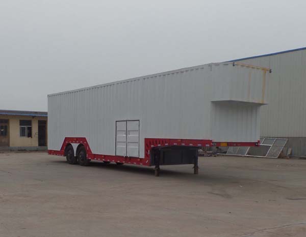 郓翔14.1米11.8吨2轴车辆运输半挂车(YDX9200TCL)