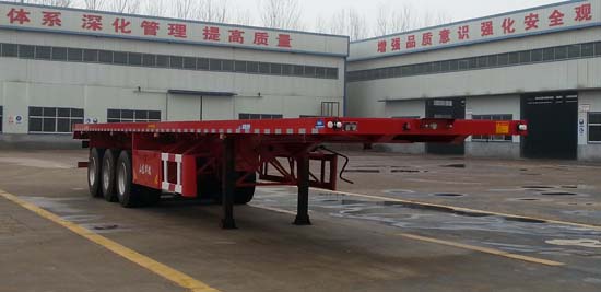 瑞傲13米32.5吨3轴平板运输半挂车(LHR9402TPB)