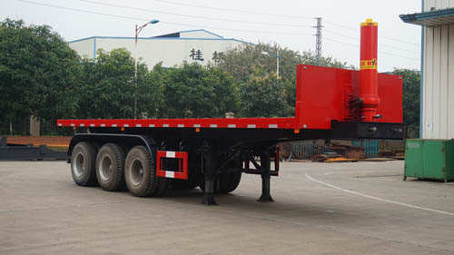 运力9.3米31.9吨3轴平板自卸半挂车(LG9400ZZXP)