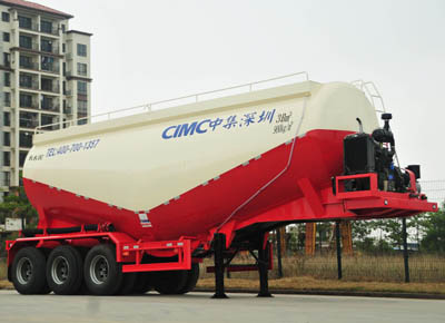 中集10.1米31.5吨3轴中密度粉粒物料运输半挂车(ZJV9407GFLSZ)