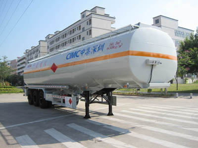 中集12.1米30.3吨3轴易燃液体罐式运输半挂车(ZJV9403GRYSZ)