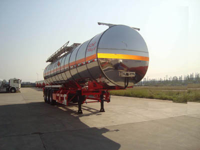中集12.7米31.5吨3轴易燃液体罐式运输半挂车(ZJV9401GRYSZA)