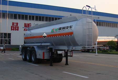 盛润10米31.4吨3轴腐蚀性物品罐式运输半挂车(SKW9401GFWT)