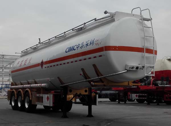 中集11.8米32.1吨3轴易燃液体罐式运输半挂车(ZJV9403GRYSZA)