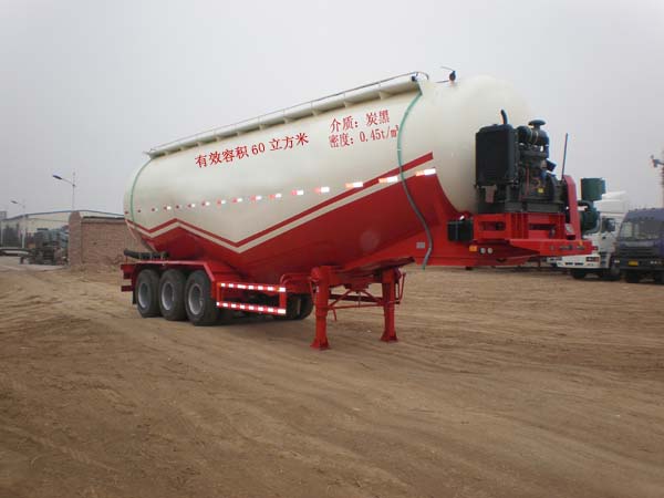 骏通13米26.4吨3轴粉粒物料运输半挂车(JF9401GFL)