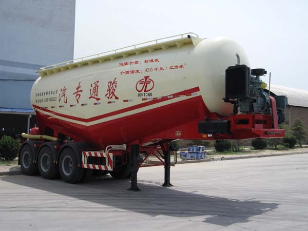 骏通9.6米31.9吨3轴中密度粉粒物料运输半挂车(JF9404GFL)