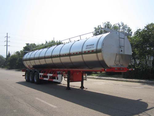 青特12.9米30吨3轴液态食品运输半挂车(QDT9401GYS)