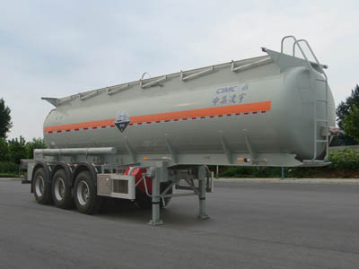 凌宇10.9米32.5吨3轴腐蚀性物品罐式运输半挂车(CLY9401GFWB)