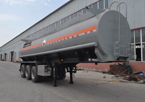 旗林9.8米32.5吨3轴腐蚀性物品罐式运输半挂车(QLG9403GFW)