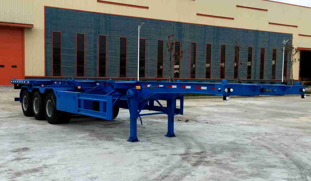 陆氏12.4米33.7吨3轴集装箱运输半挂车(LSX9400TJZ)