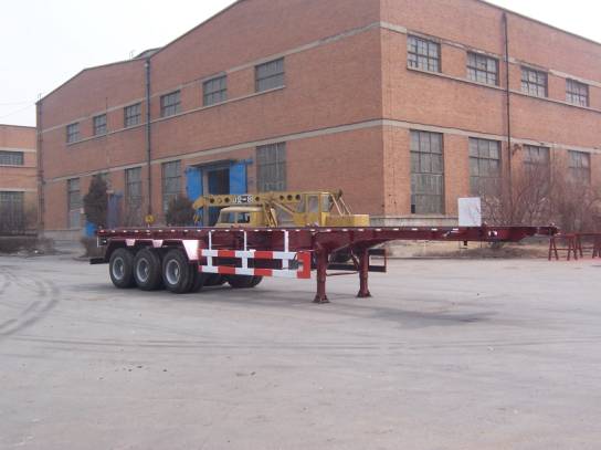 雄风12.2米30.5吨3轴框架式集装箱运输半挂车(SP9380TJZK)