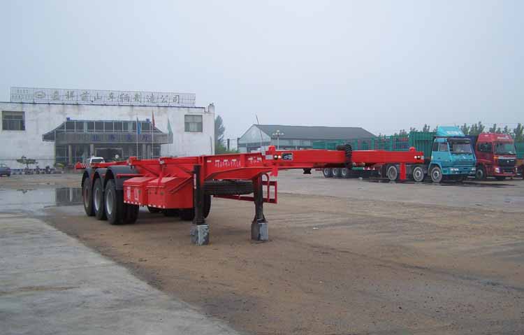 萌山12.2米34.2吨3轴集装箱运输半挂车(MSC9400TJZG)