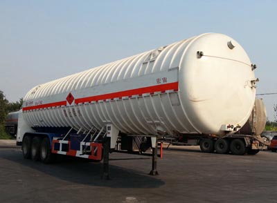 宏宙12.8米22.1吨3轴低温液体运输半挂车(HZZ9402GDY)