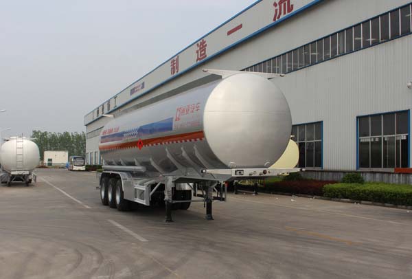 通亚达11.9米30.8吨3轴易燃液体罐式运输半挂车(CTY9403GRYC)