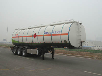 凌宇11.8米30吨3轴易燃液体罐式运输半挂车(CLY9404GRYE)