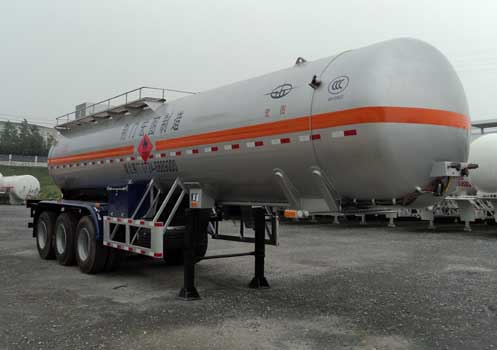 宏图11米29.6吨3轴易燃液体罐式运输半挂车(HT9400GRY5)