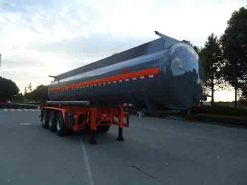 宏宙10.3米32吨3轴腐蚀性物品罐式运输半挂车(HZZ9404GFW)