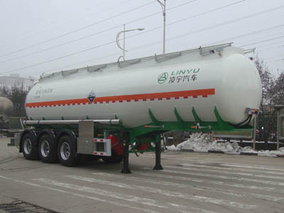 凌宇11.4米32.5吨3轴腐蚀性物品罐式运输半挂车(CLY9401GFWA)