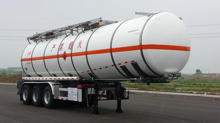 永强11.4米30.5吨3轴易燃液体罐式运输半挂车(YQ9403GRYCY2)