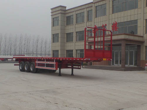 富旭实业13米34吨3轴平板运输半挂车(LCX9400TPB)