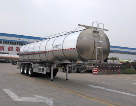盛润10.3米34吨3轴铝合金液态食品运输半挂车(SKW9402GYSL)