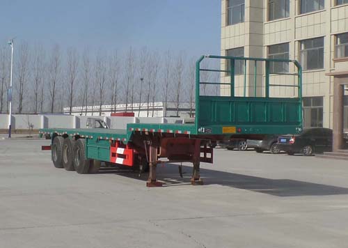 富旭实业13米34吨3轴平板运输半挂车(LCX9400TPBE)