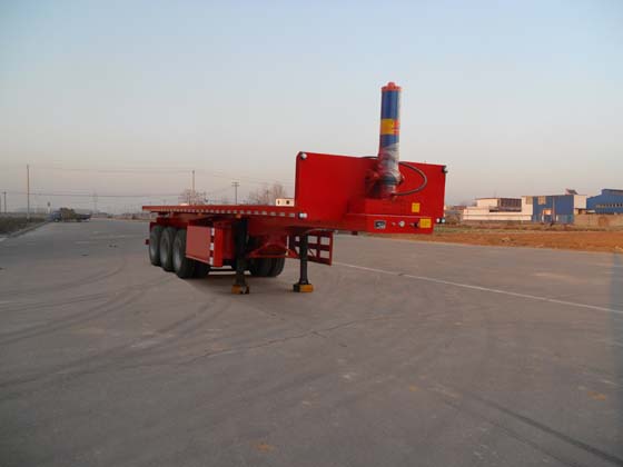 红荷北斗10.5米32吨3轴平板自卸半挂车(SHB9403ZZXP)