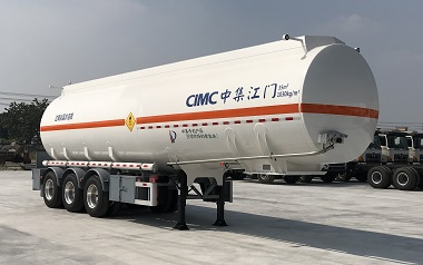 中集10.9米34.4吨3轴氧化性物品罐式运输半挂车(ZJV9400GYWJM)