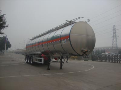 凌宇12.8米32吨3轴易燃液体罐式运输半挂车(CLY9408GRYQ)