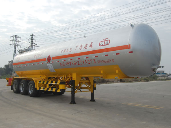 久远12.5米30.2吨3轴易燃液体罐式运输半挂车(KP9401GRY)