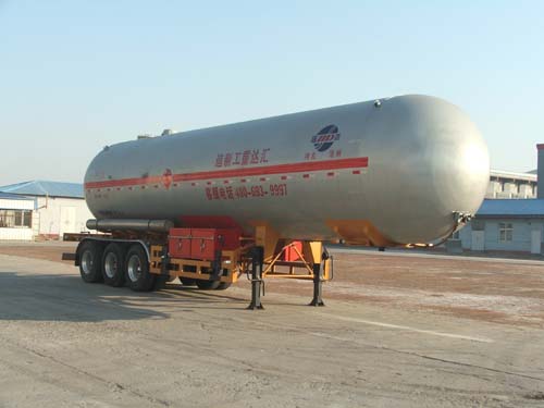 汇达13米24.5吨3轴液化气体运输半挂车(YHD9406GYQ)
