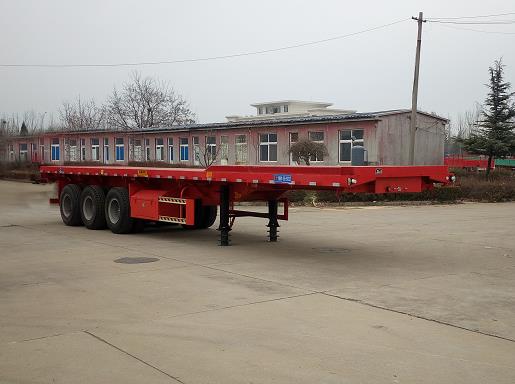 荣昊13米32.9吨3轴平板自卸半挂车(SWG9400ZZXP)