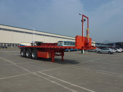 福狮10.2米32.1吨3轴平板自卸半挂车(LFS9401ZZXP)