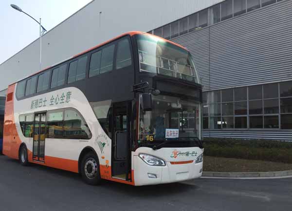 中国中车TEG6111EHEV01混合动力双层城市客车图片