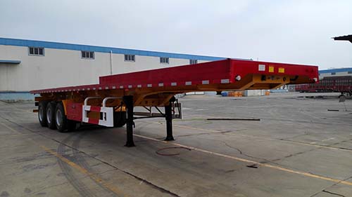 华骏13米32.1吨3轴平板自卸半挂车(ZCZ9402ZZXPBYG)