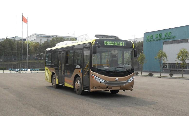 恒通客车8.5米10-29座插电式混合动力城市客车(CKZ6851HNHEVD5)