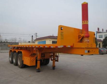 亚中车辆9.9米32吨3轴平板自卸半挂车(WPZ9400ZZXP)