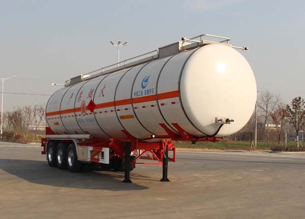 开乐11.9米31吨3轴易燃液体罐式运输半挂车(AKL9409GRYB)