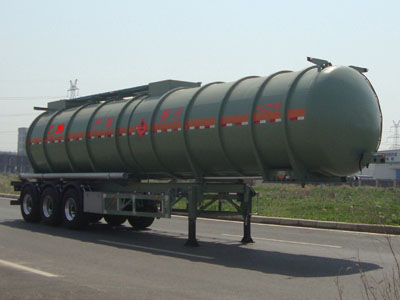 凌宇12.9米33吨3轴易燃液体罐式运输半挂车(CLY9408GRYF)