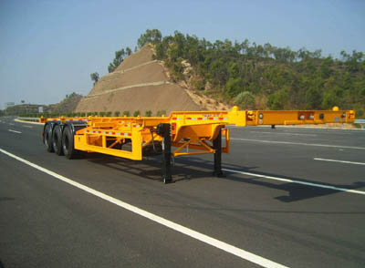 中集12.5米30.9吨3轴集装箱运输半挂车(ZJV9374TJZSZ)