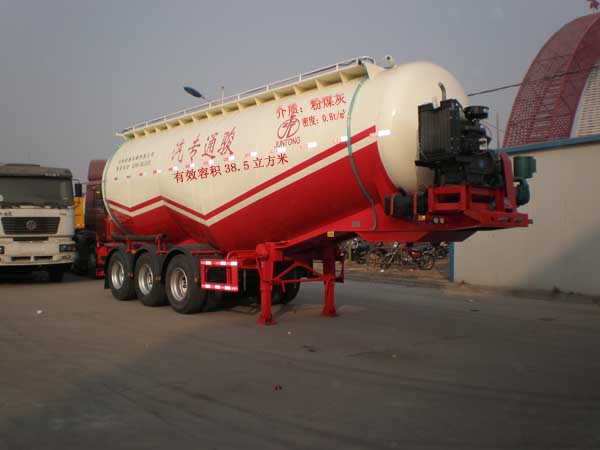 9.9米30.7吨3轴中密度粉粒物料运输半挂车(JF9402GFL)