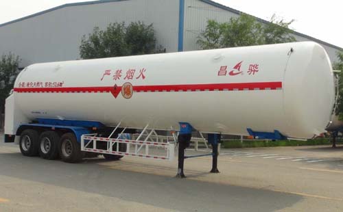 昌骅13米25.6吨3轴低温液体运输半挂车(HCH9402GDYF)