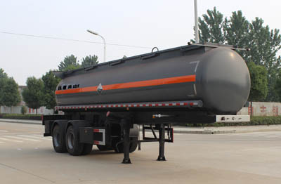 润知星9.5米27.5吨2轴腐蚀性物品罐式运输半挂车(SCS9350GFW)