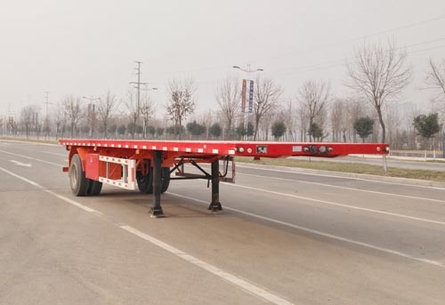 梁郓8.6米15.2吨1轴平板运输半挂车(SLY9180TPB)