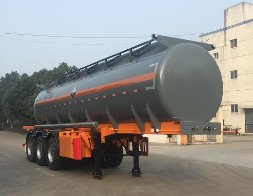 锡宇10米30吨3轴腐蚀性物品罐式运输半挂车(WXQ9407GFW)