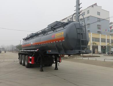 特运9.7米31.8吨3轴腐蚀性物品罐式运输半挂车(DTA9408GFWD)