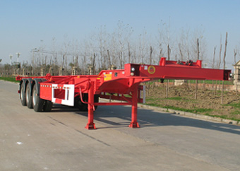 开乐12.5米34吨3轴集装箱运输半挂车(AKL9405TJZ)