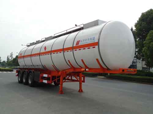 宏宙11.8米30吨3轴易燃液体罐式运输半挂车(HZZ9408GRYB1)